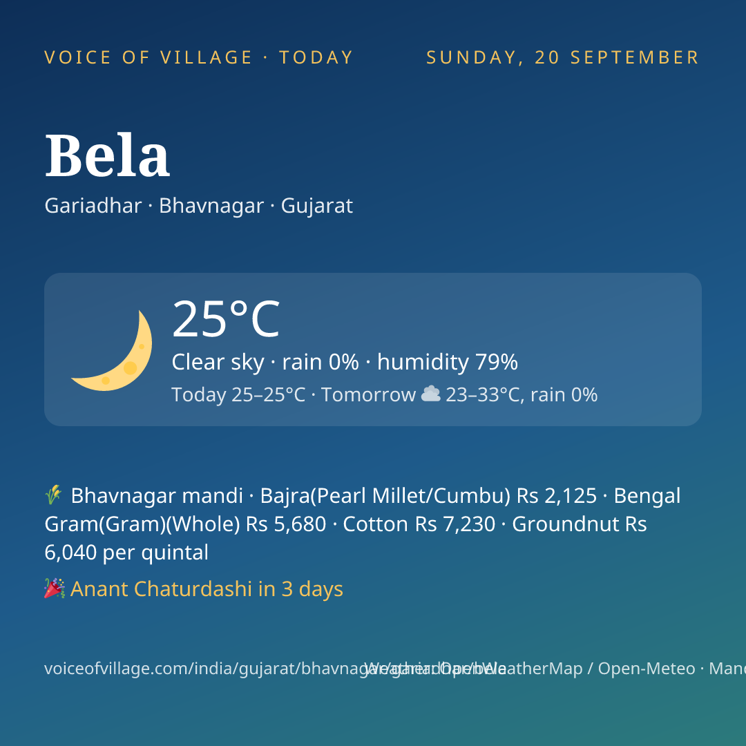 Bela today