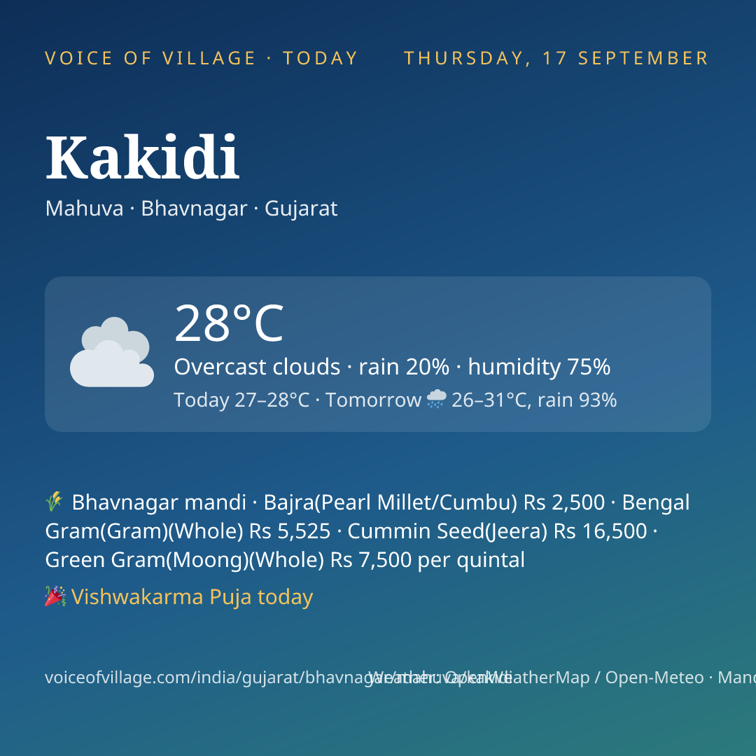 Kakidi today