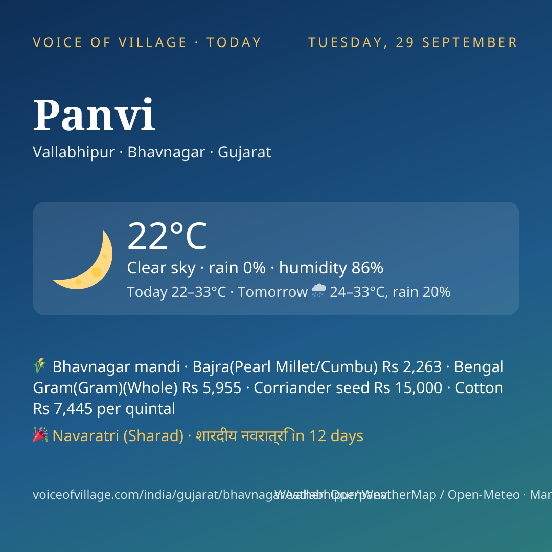 Panvi today