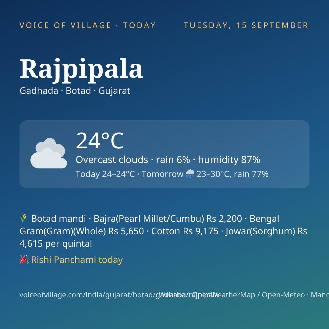 Rajpipala today