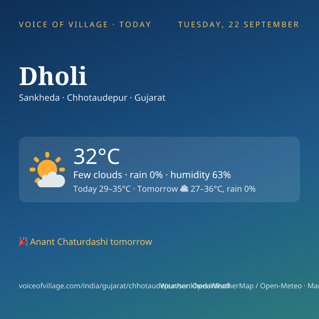 Dholi today