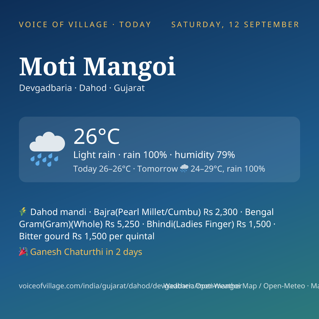 Moti Mangoi today