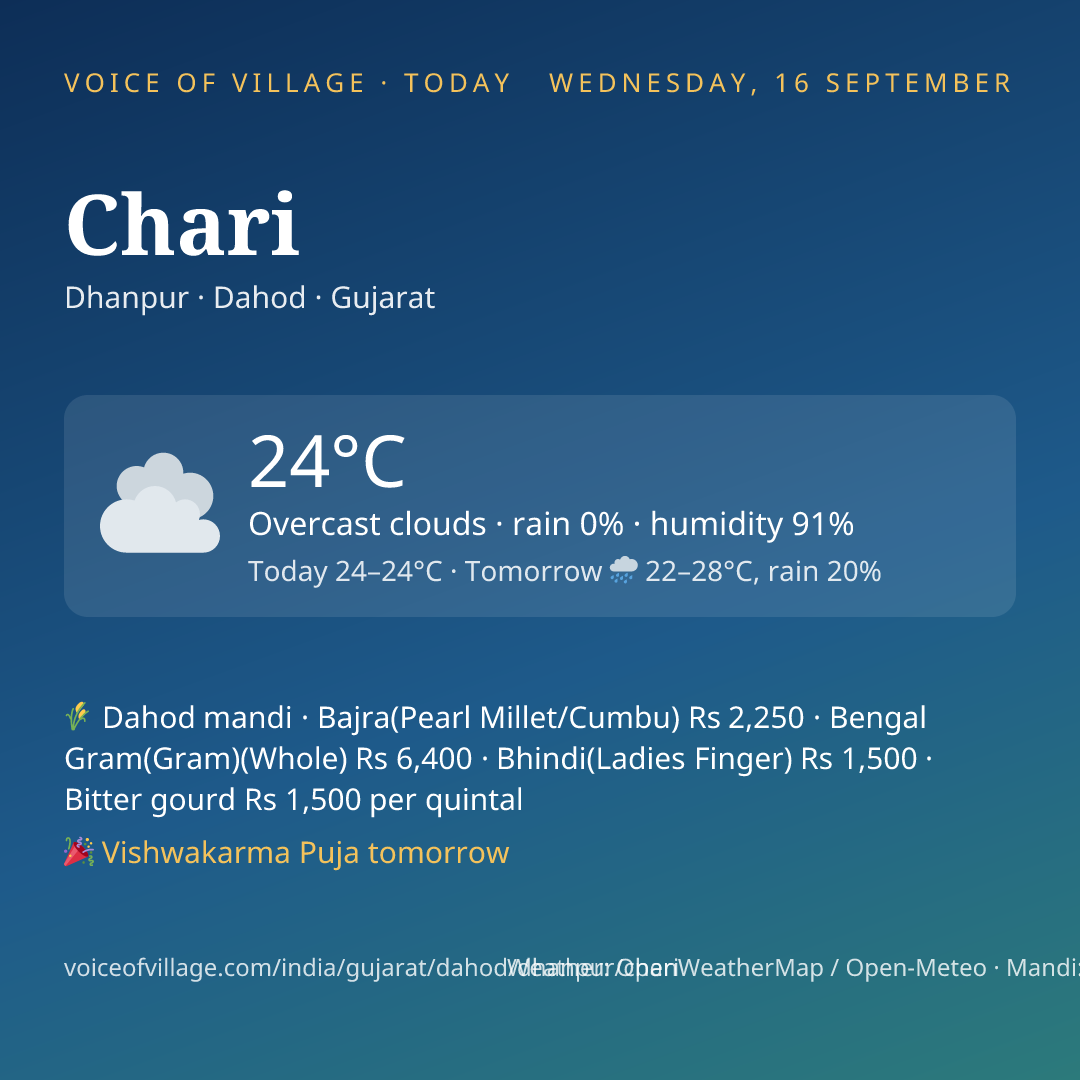 Chari today