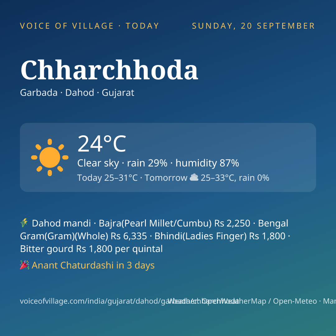 Chharchhoda today
