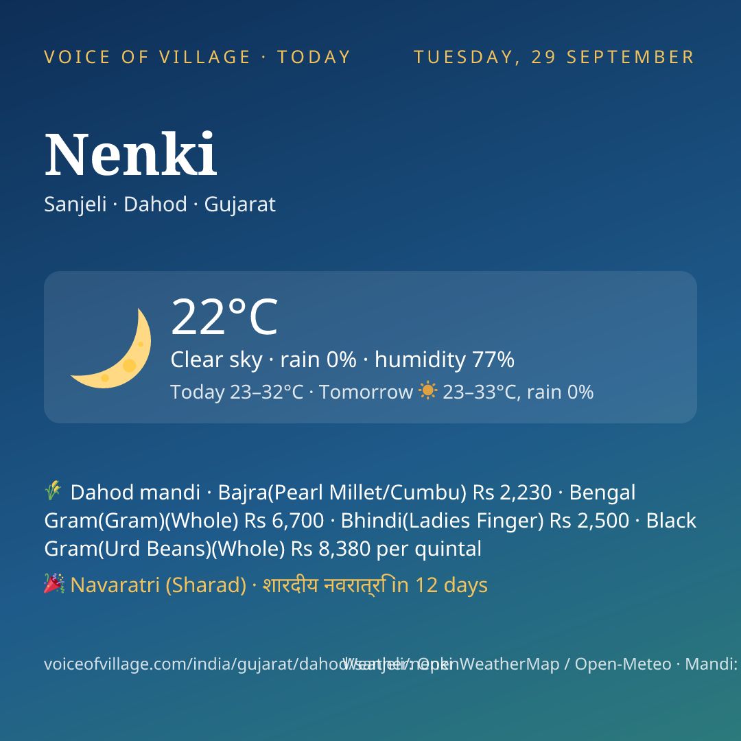 Nenki today
