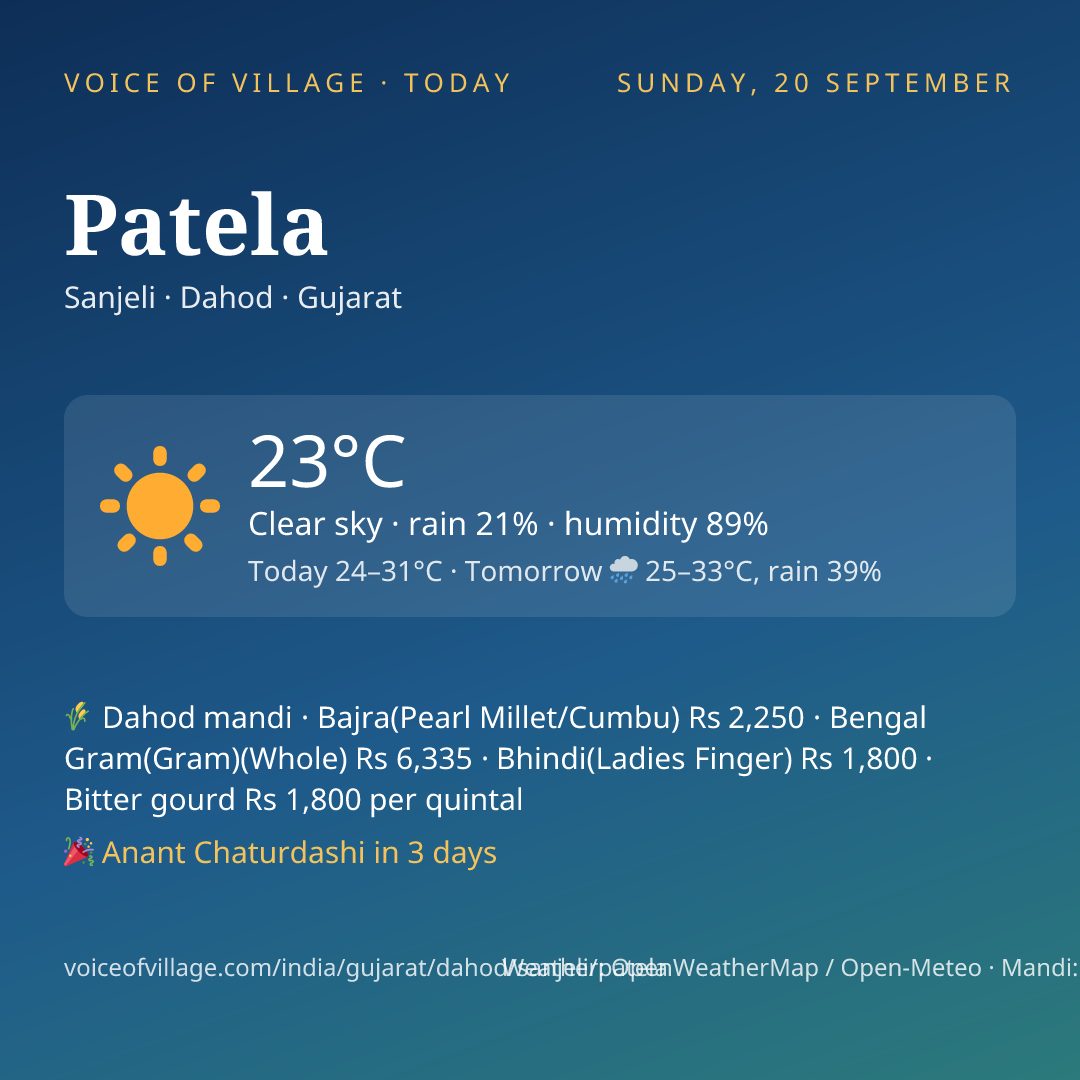 Patela today