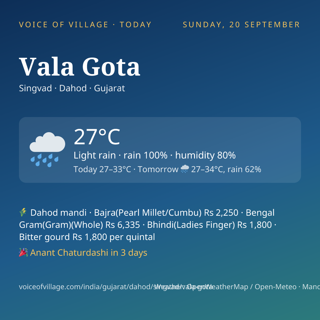 Vala Gota today