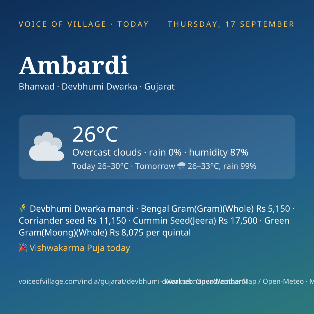 Ambardi today