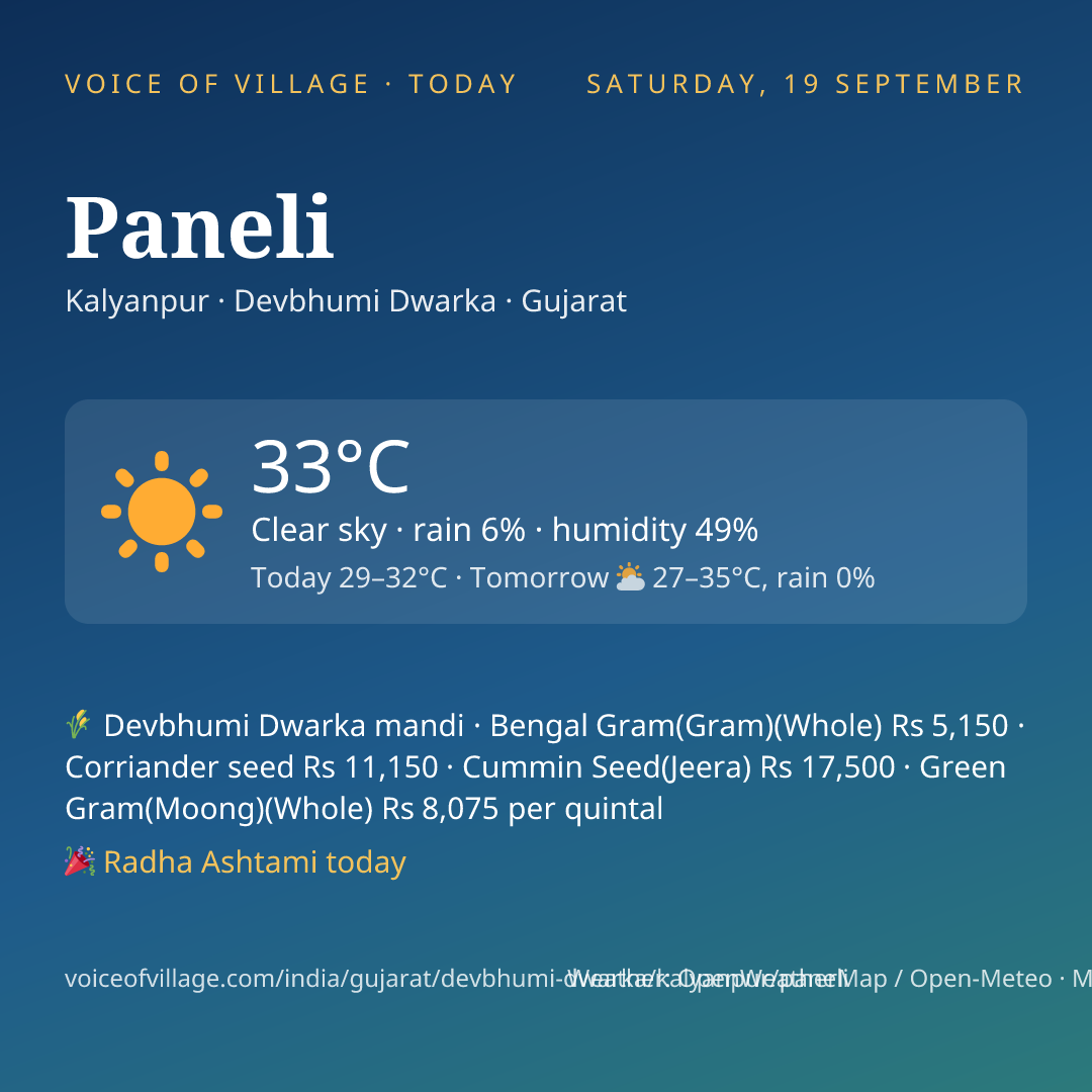 Paneli today