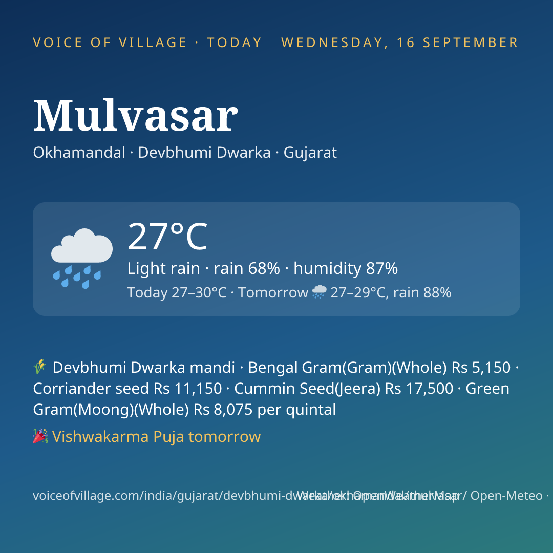 Mulvasar today