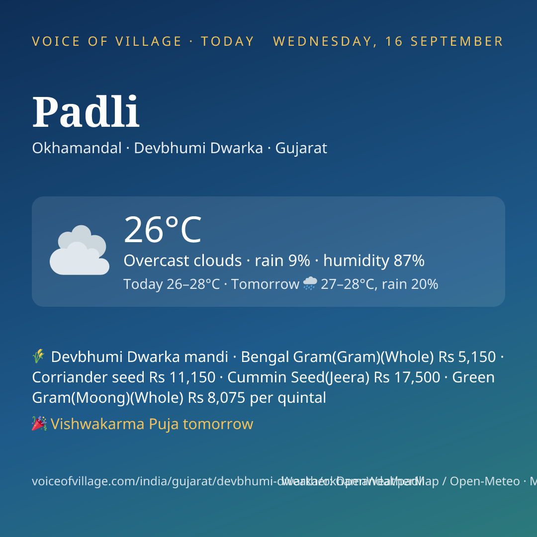 Padli today