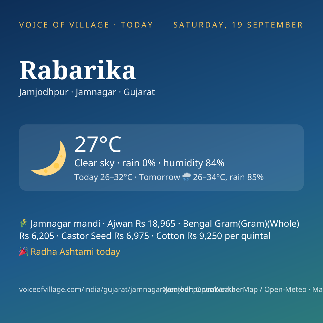 Rabarika today