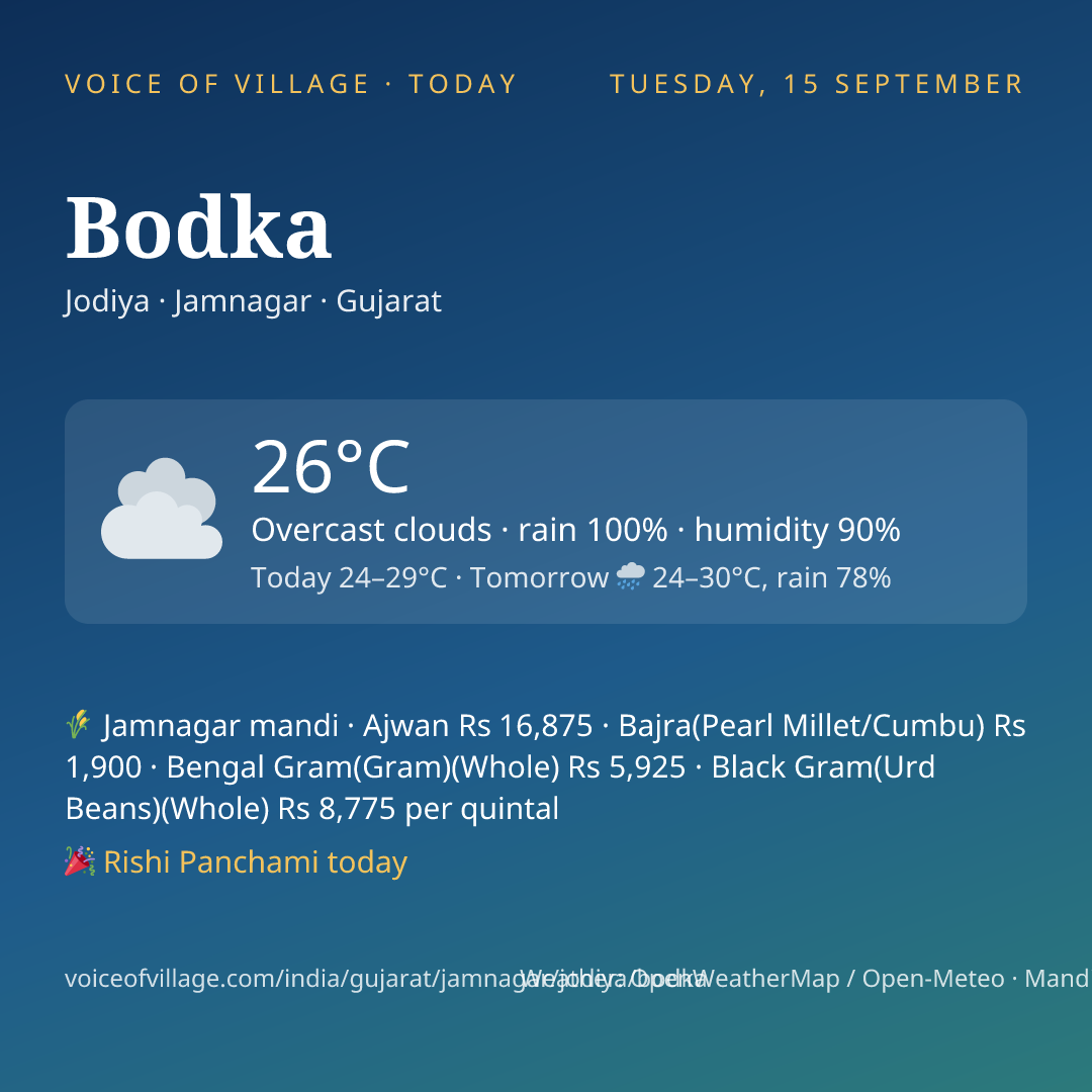 Bodka today