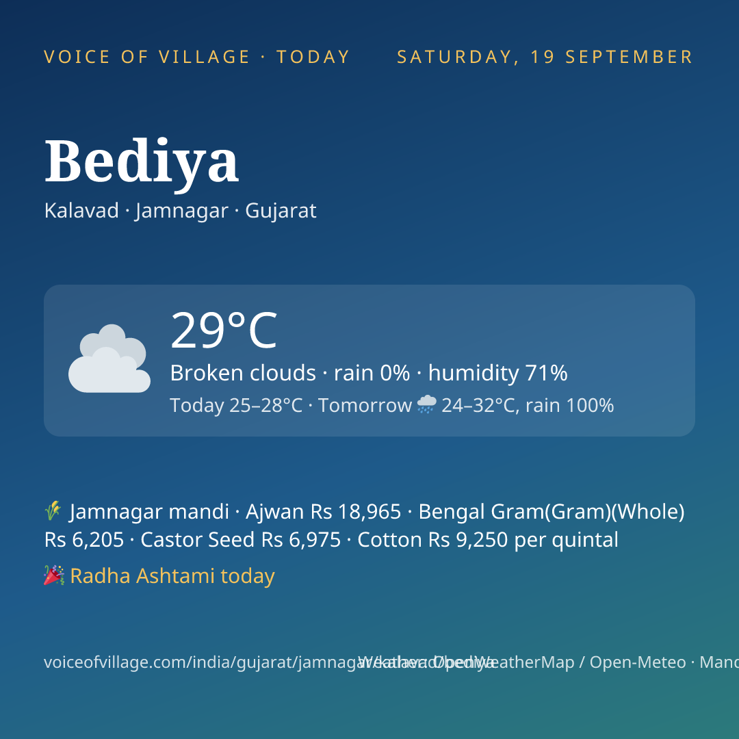 Bediya today