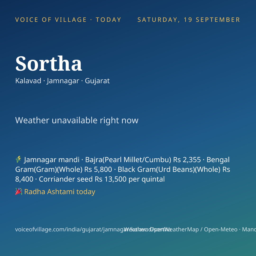 Sortha today