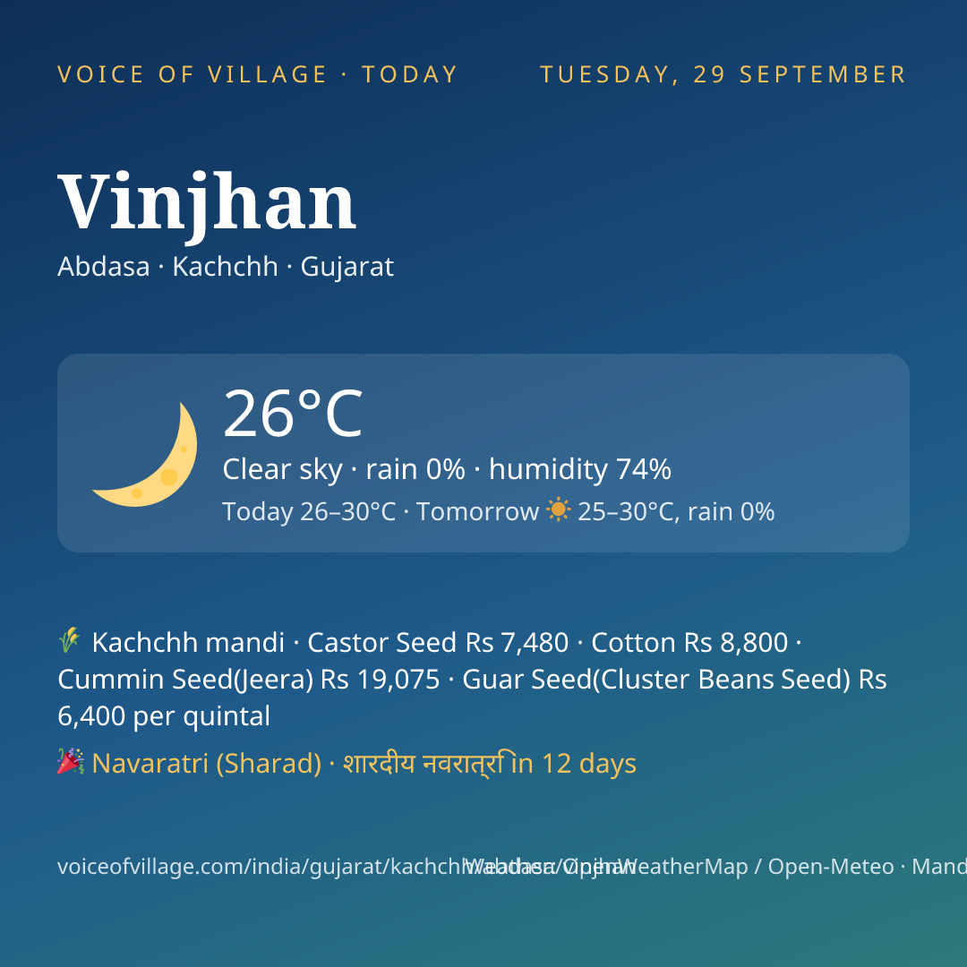 Vinjhan today
