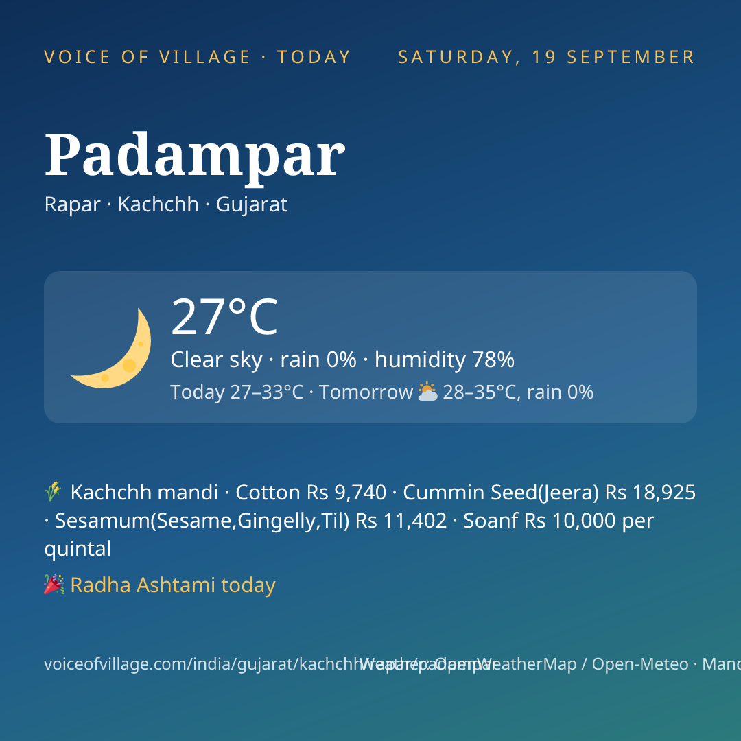 Padampar today