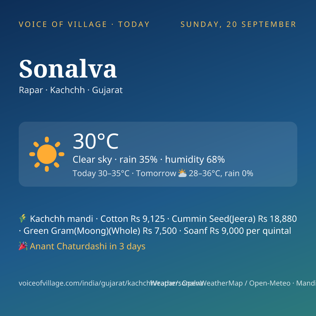 Sonalva today