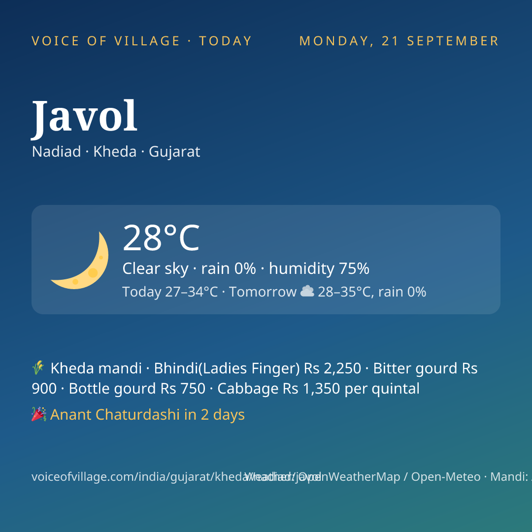 Javol today
