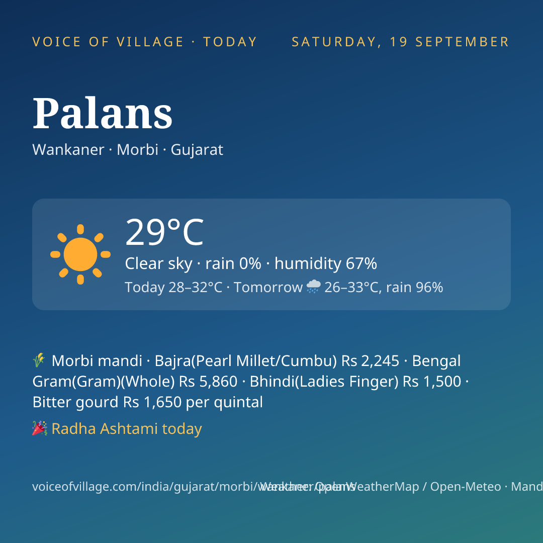 Palans today