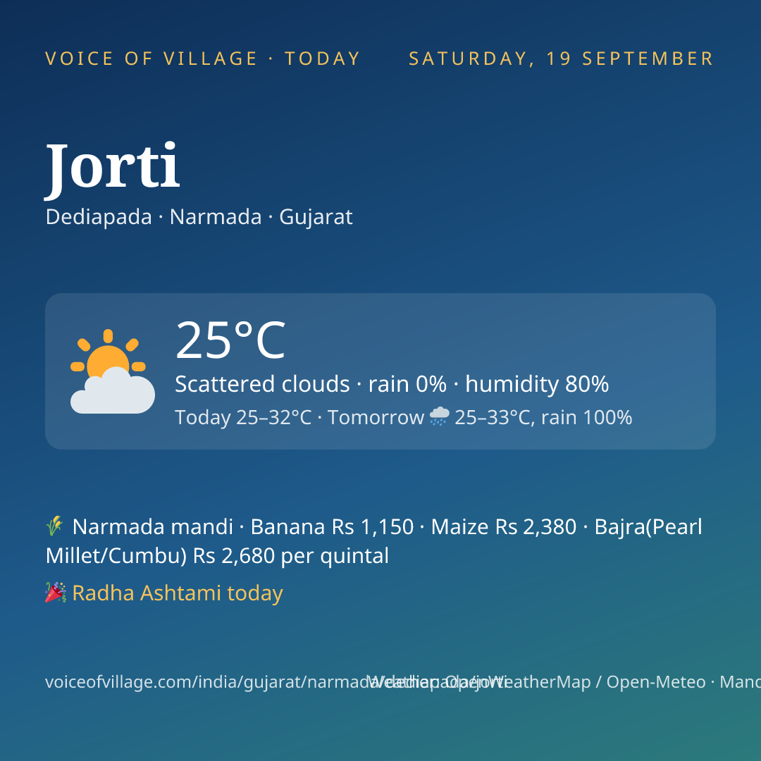 Jorti today