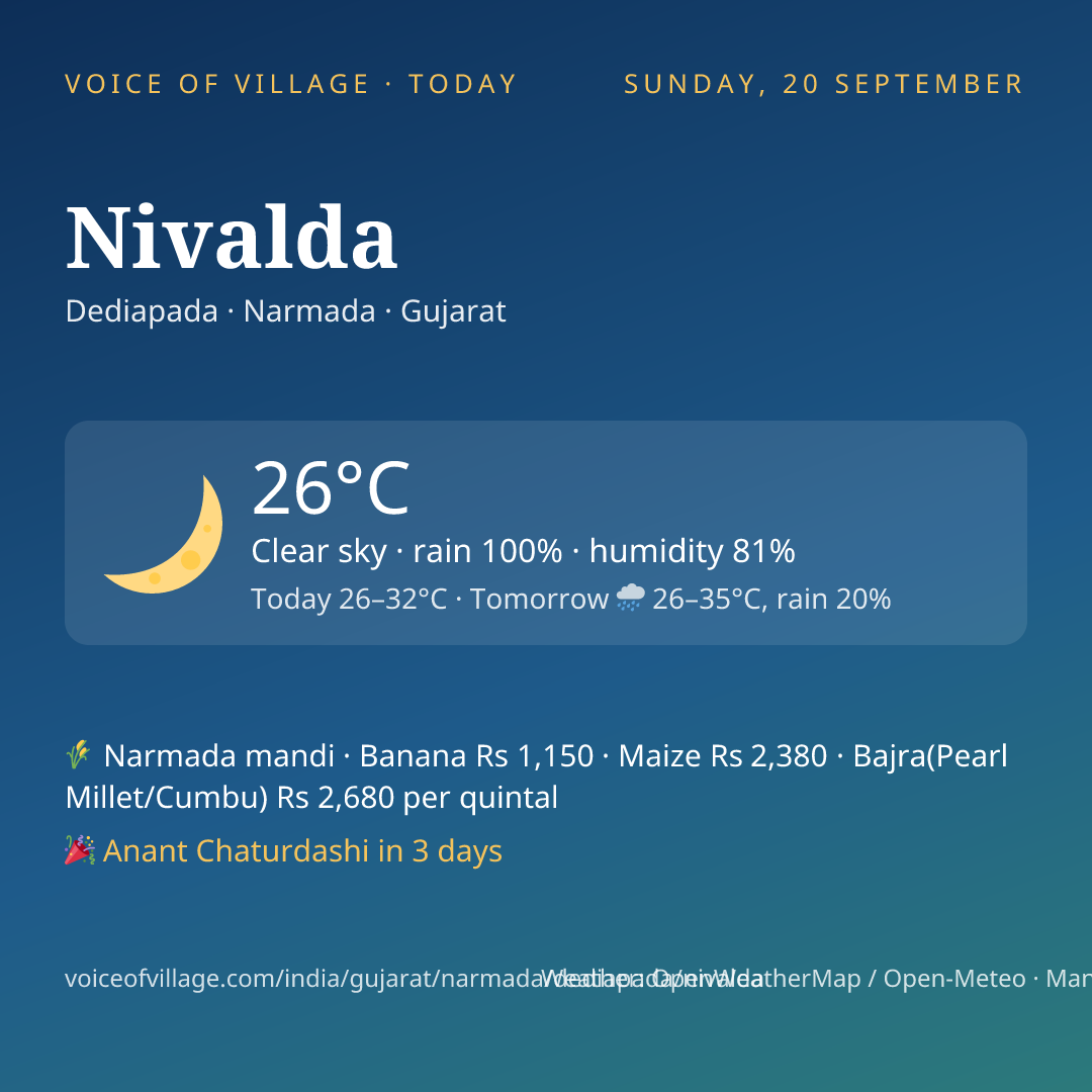 Nivalda today