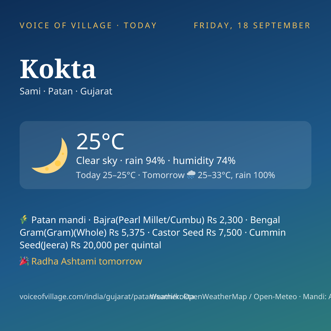 Kokta today
