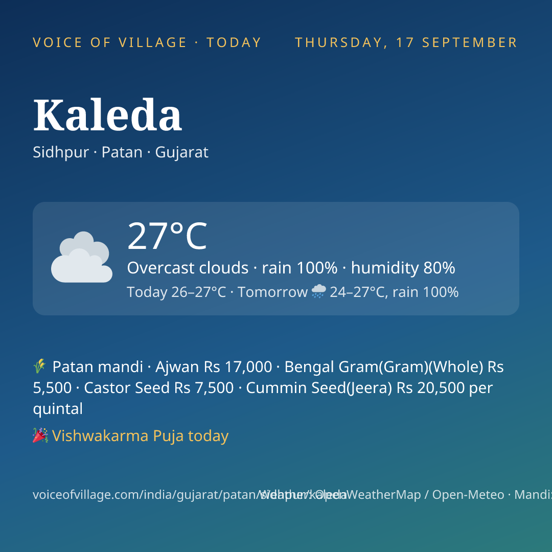 Kaleda today