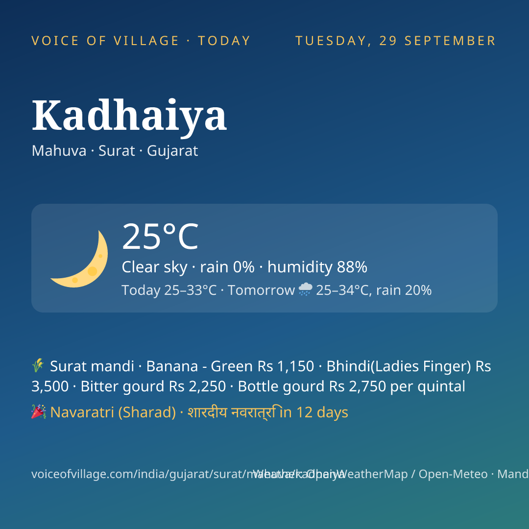 Kadhaiya today