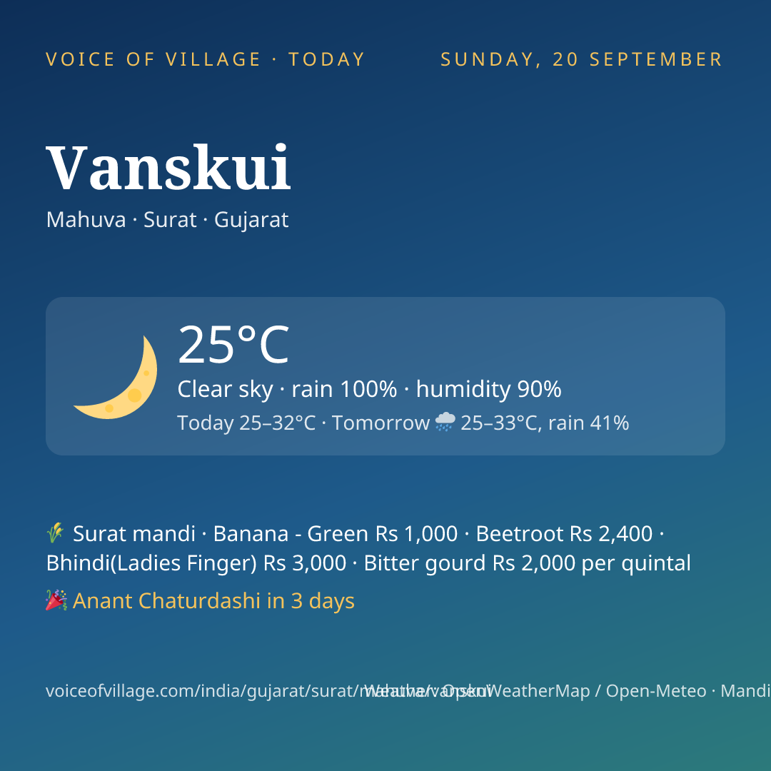 Vanskui today