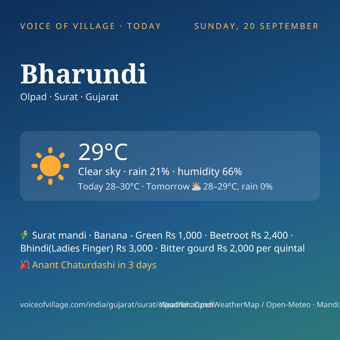 Bharundi today