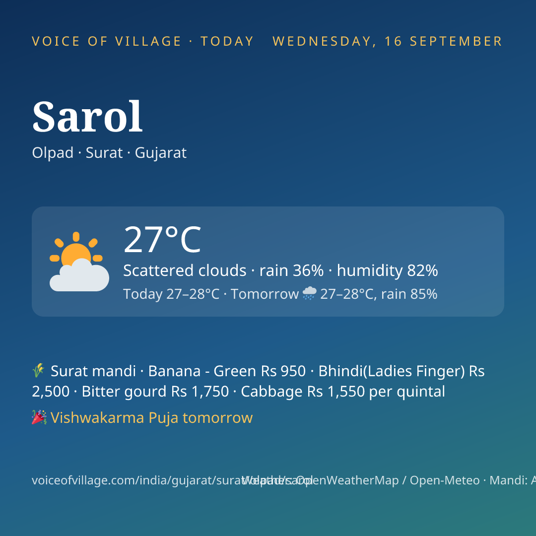 Sarol today