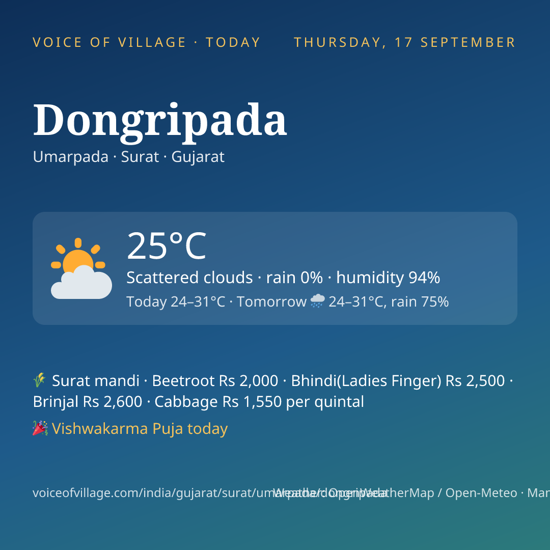 Dongripada today