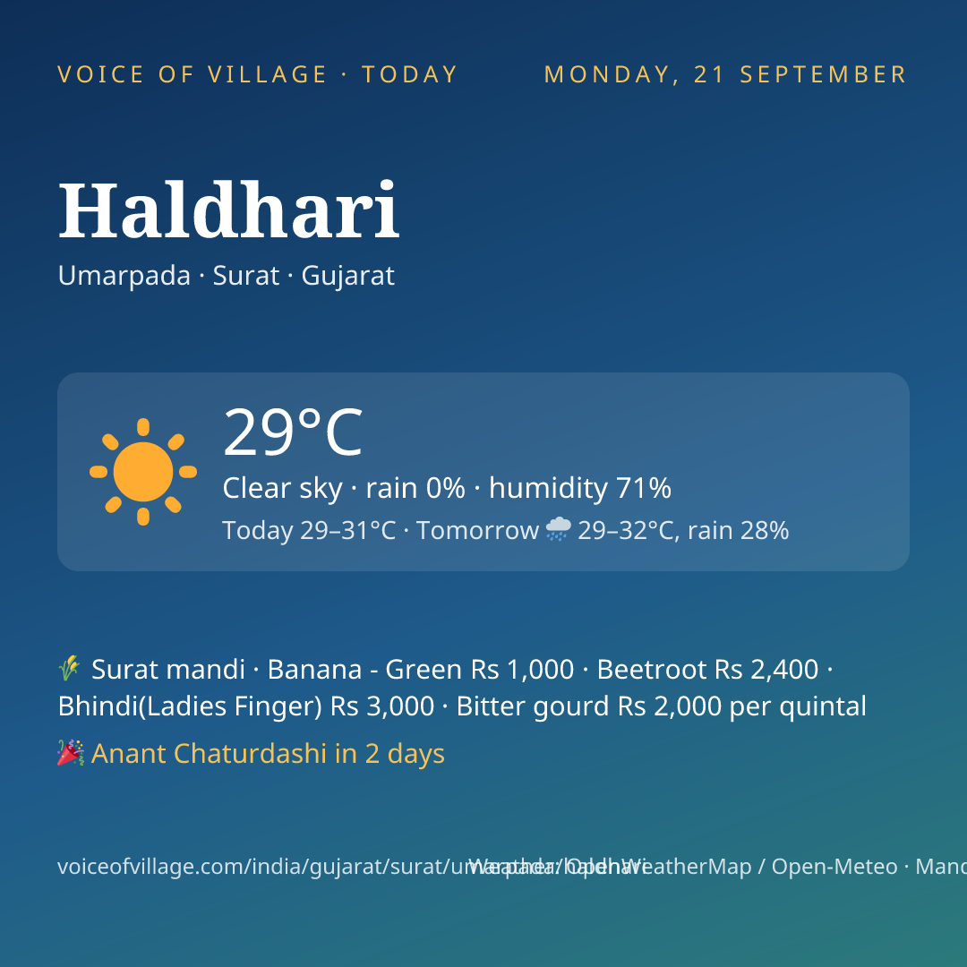 Haldhari today