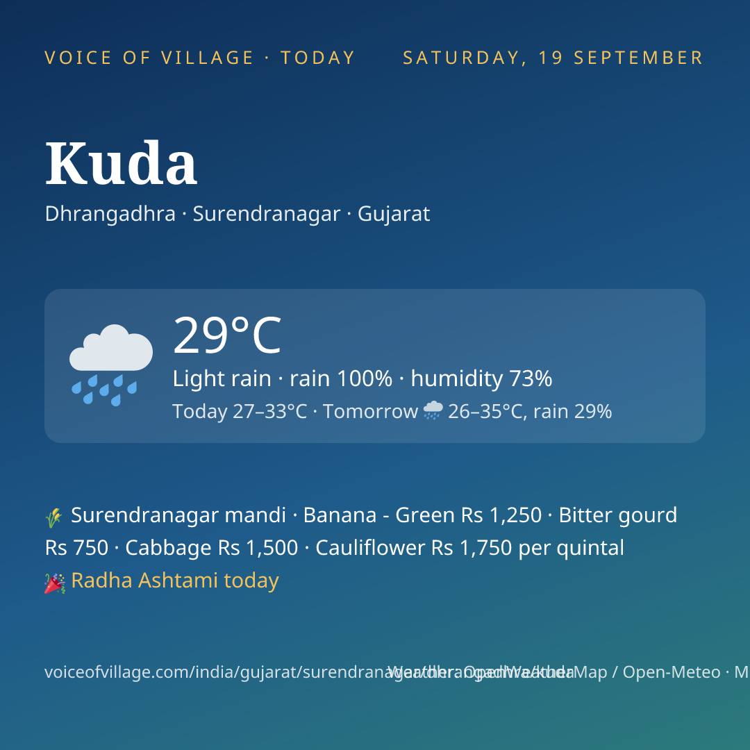 Kuda today