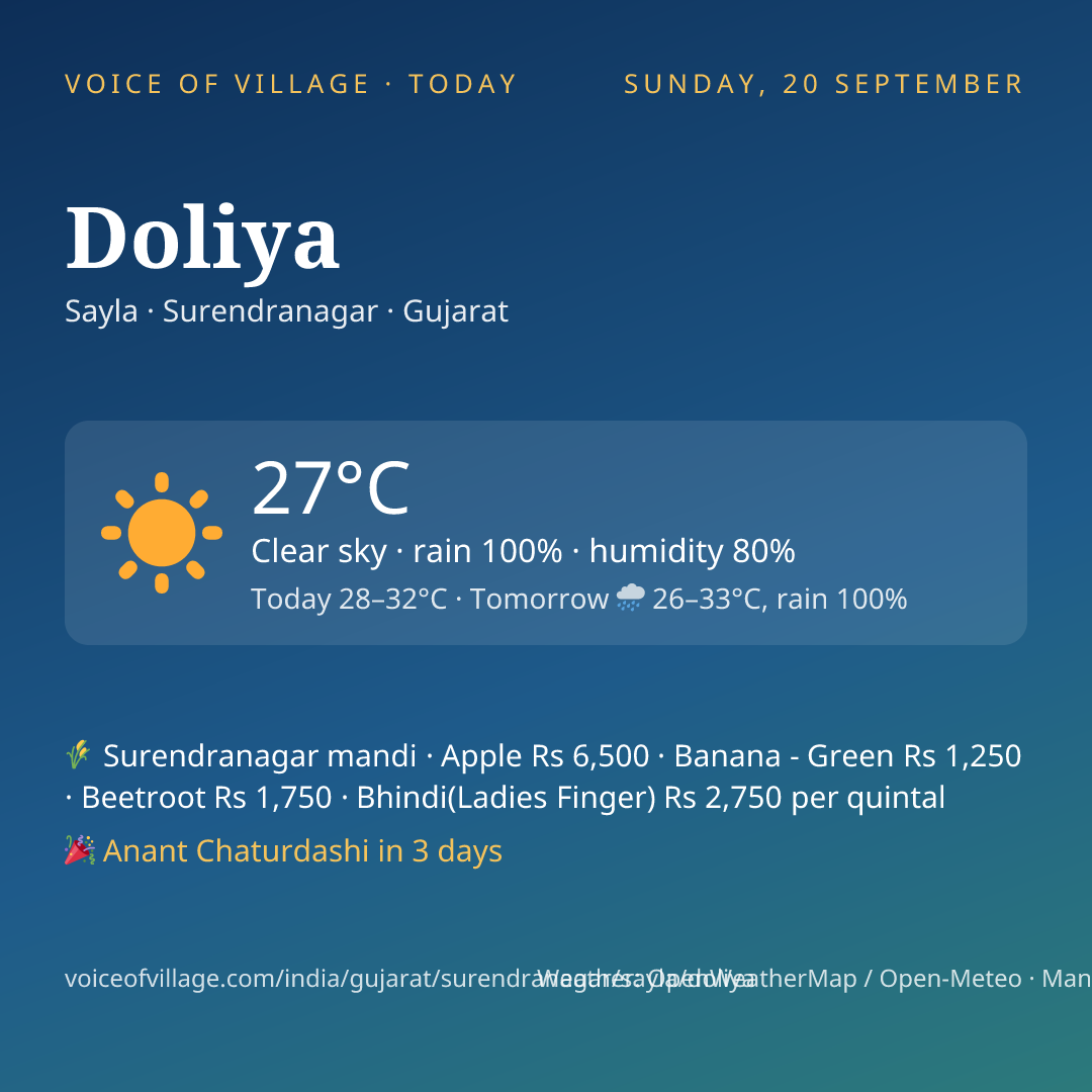 Doliya today