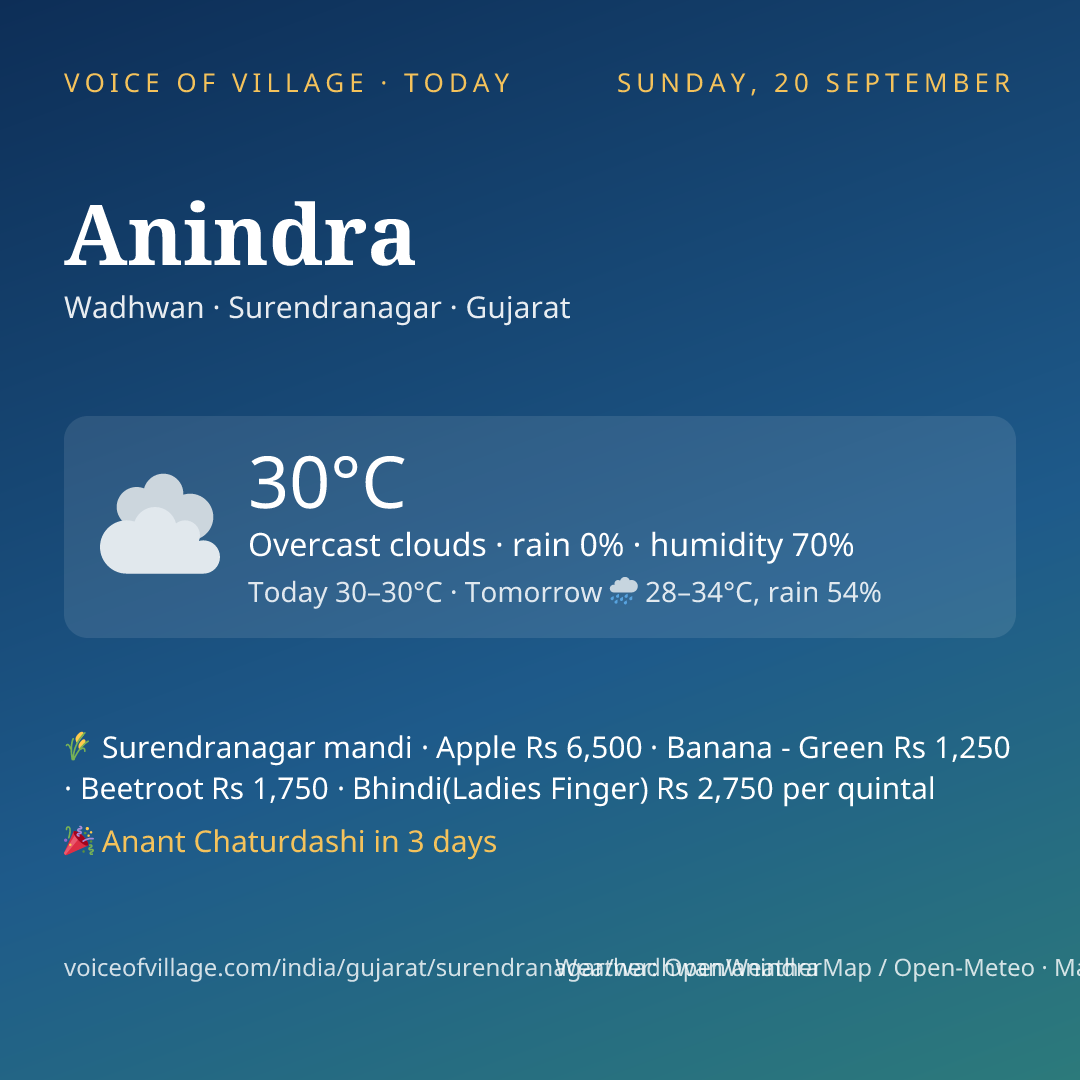 Anindra today