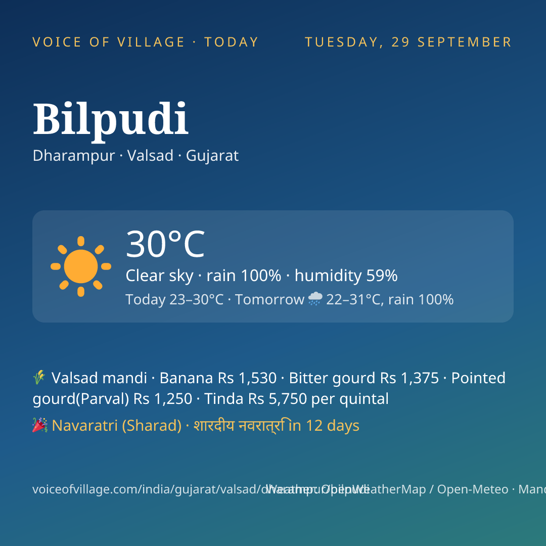 Bilpudi today