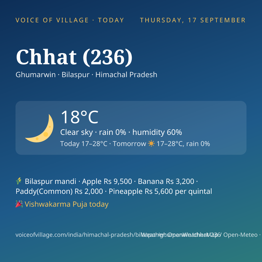 Chhat (236) today