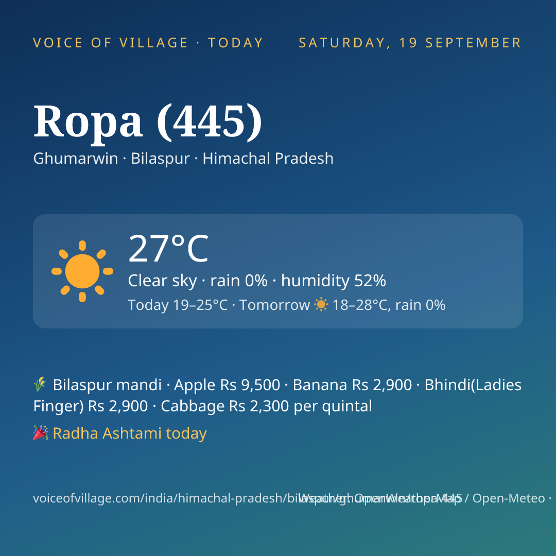 Ropa (445) today