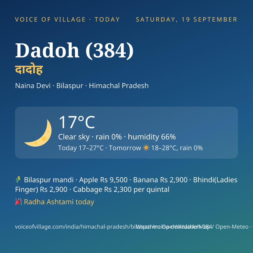 Dadoh (384) today