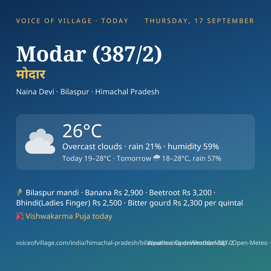 Modar (387/2) today