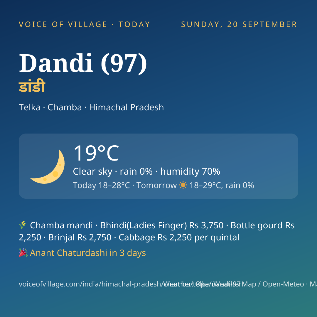 Dandi (97) today