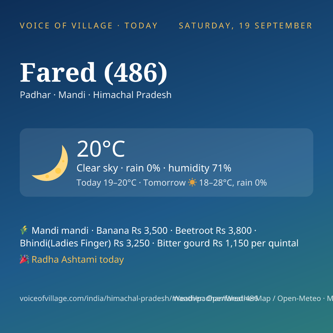 Fared (486) today
