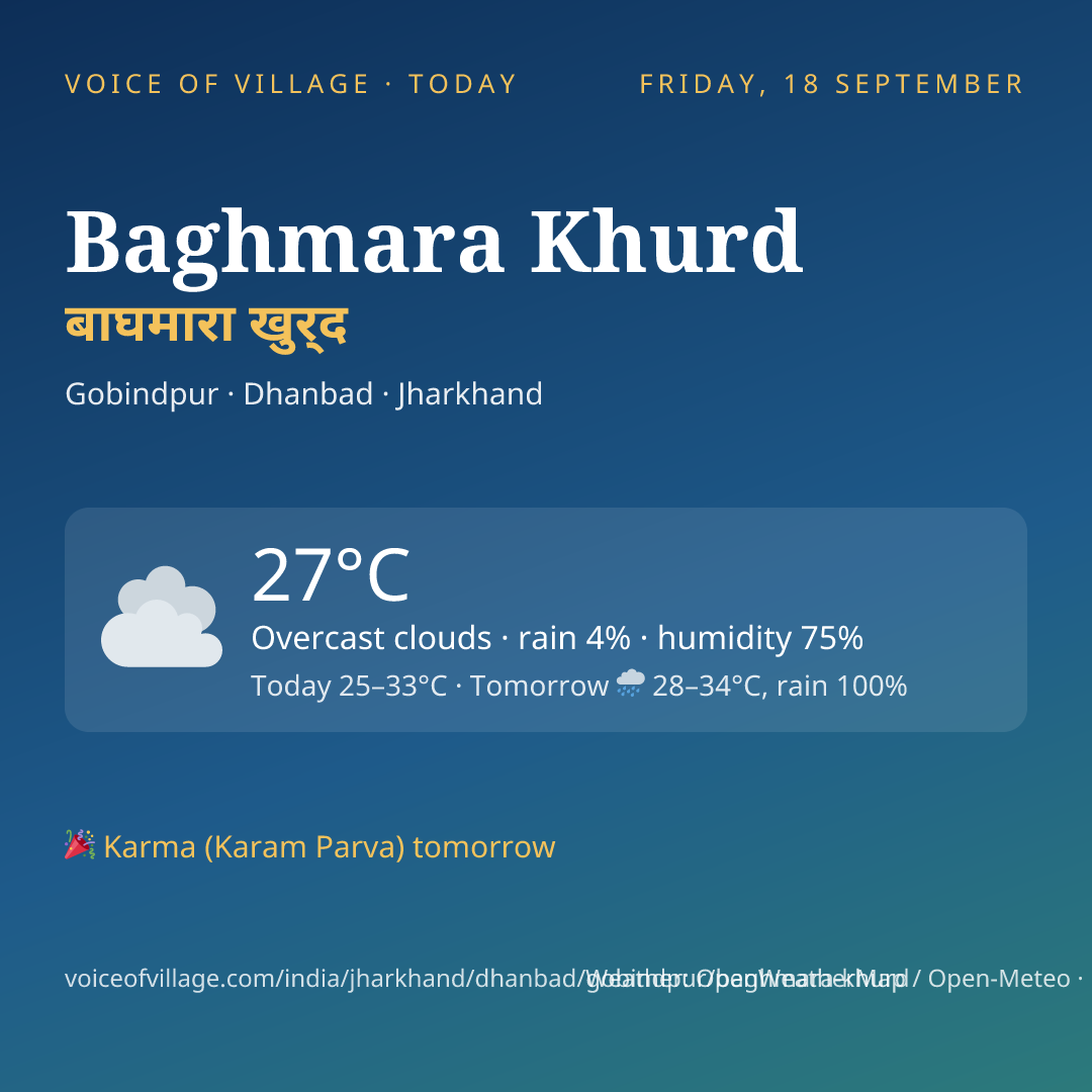 Baghmara Khurd today