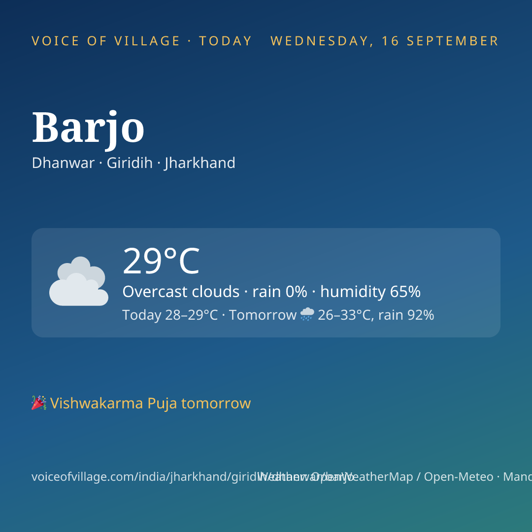 Barjo today