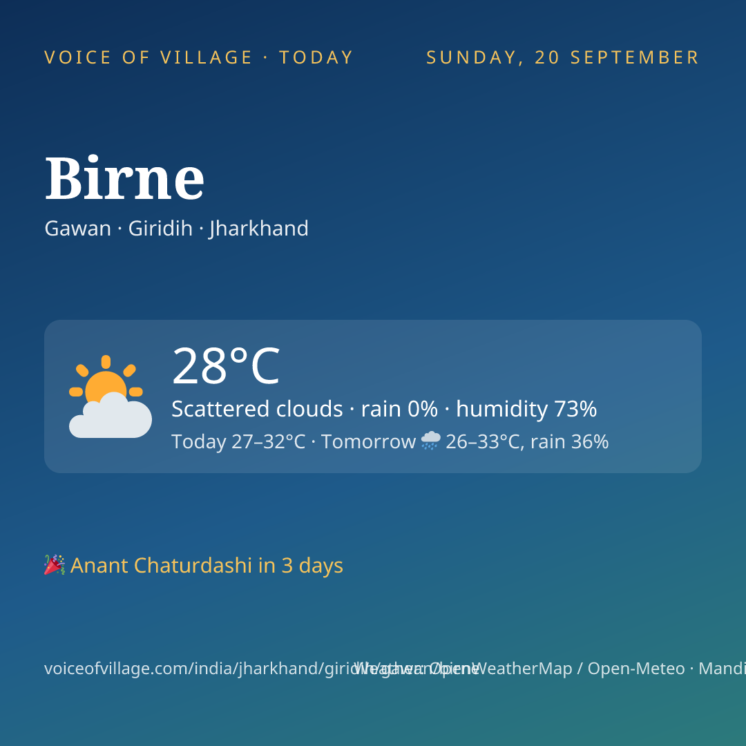 Birne today