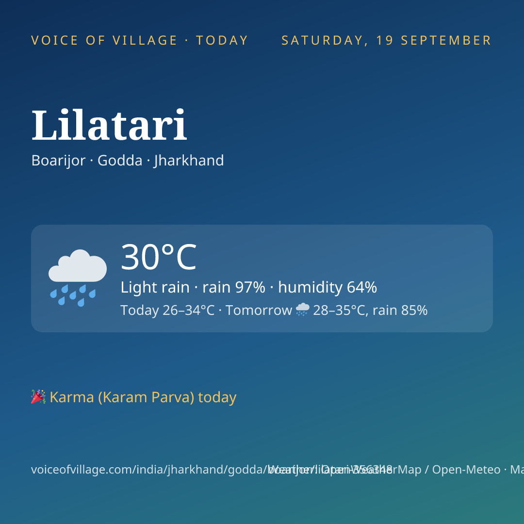 Lilatari today