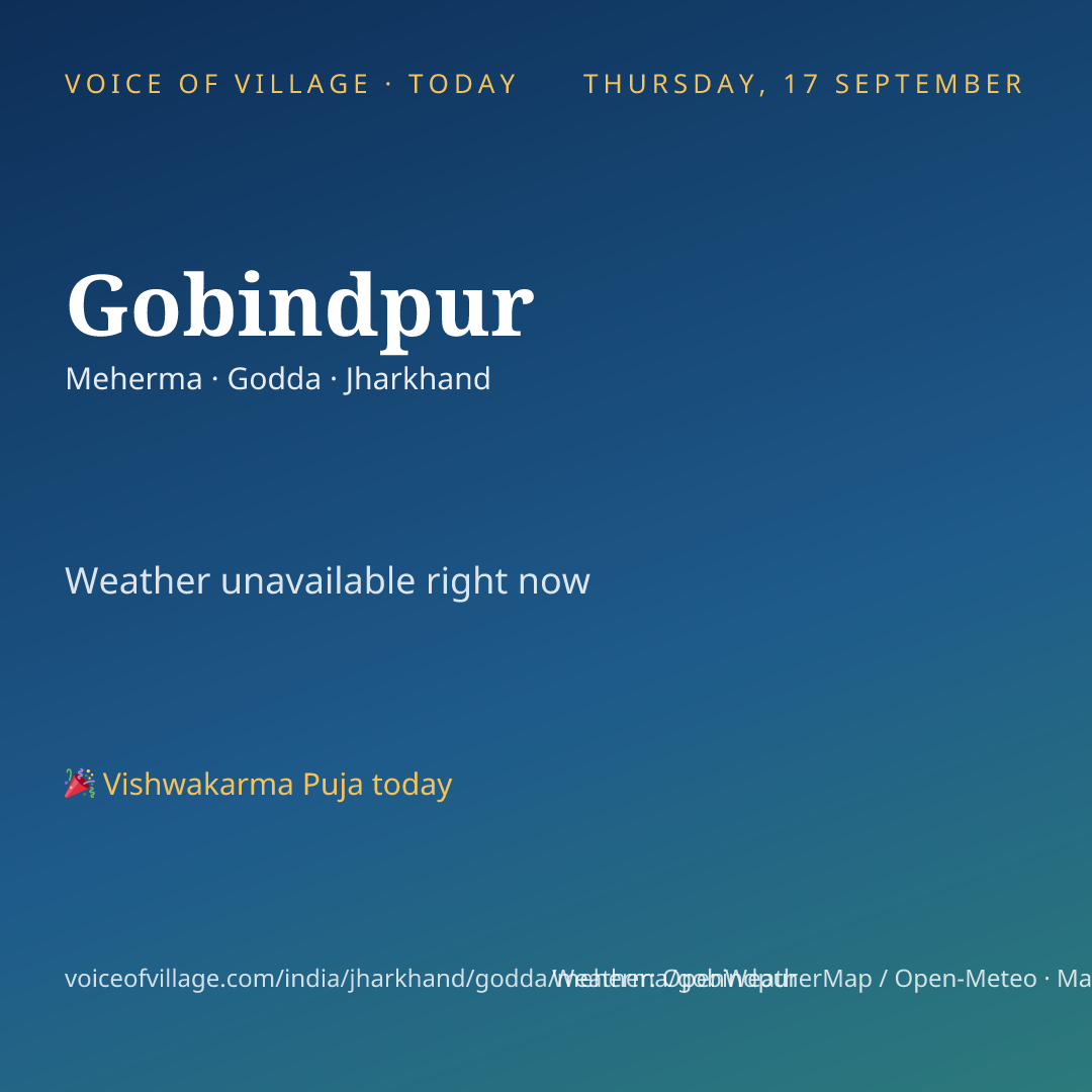 Gobindpur today