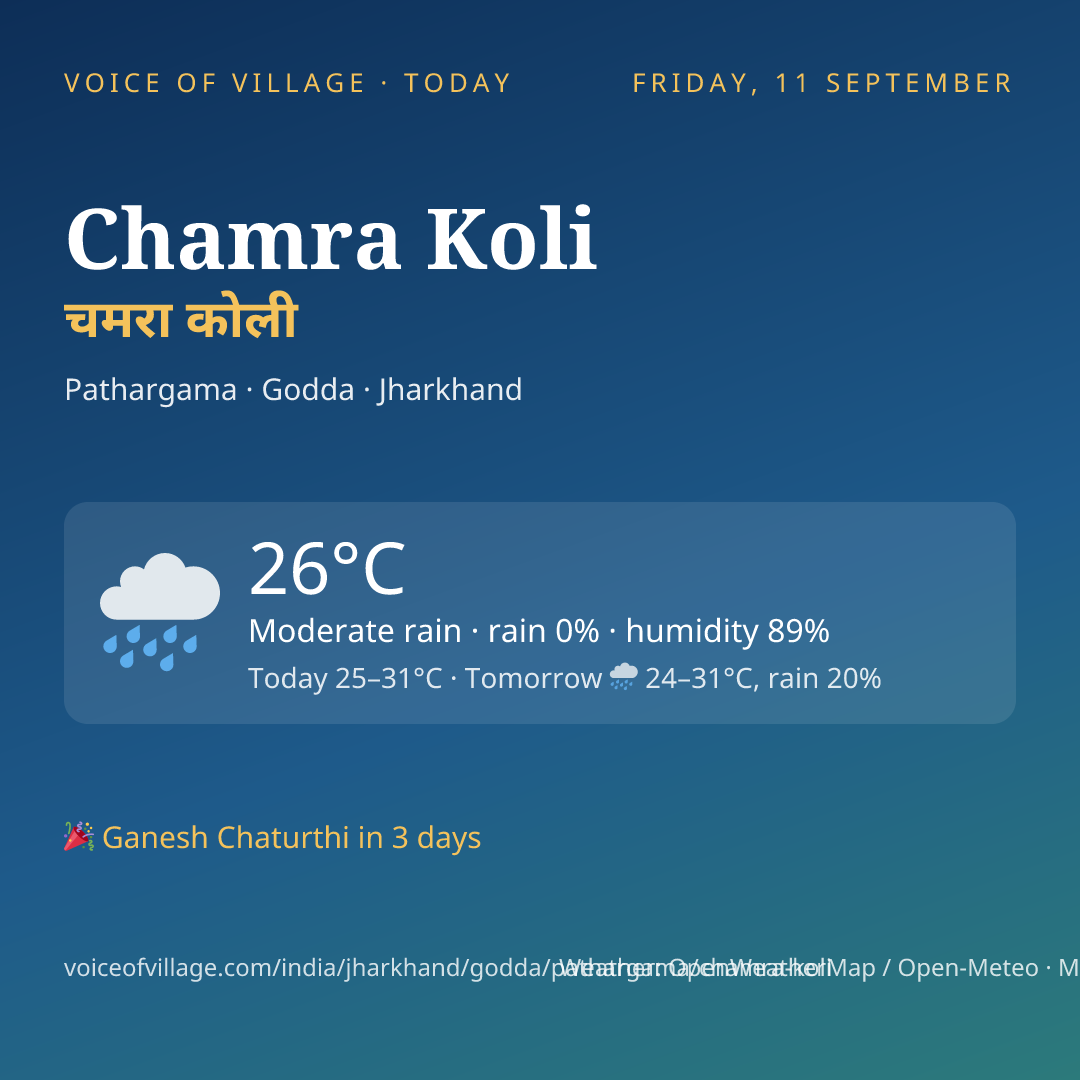 Chamra Koli today